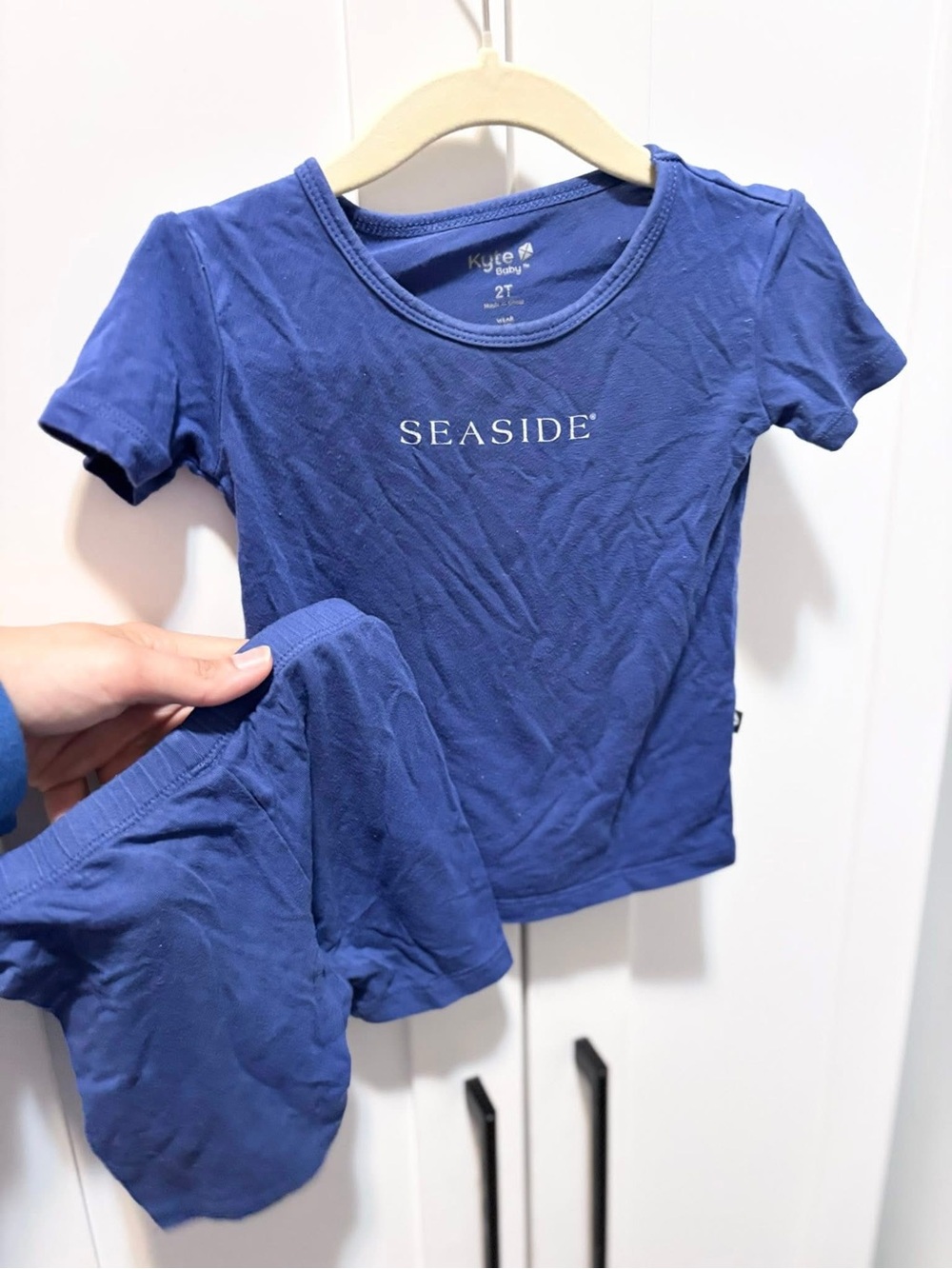 Kyte BABY Blue 'Seaside' Short Sleeve Pajama Set